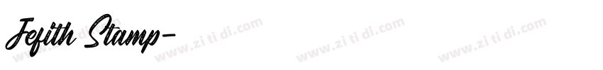Jefith Stamp字体转换 Jefith Stamp字体转换
